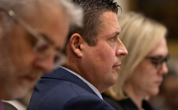 Jeffrey Nelson at his trial May 16, 2024. (Photo by Ken Lambert / The Seattle Times / Pool)