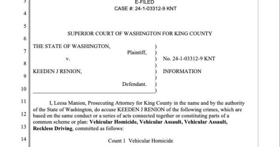 Keeden Renion’s charging documents. Courtesy photo.