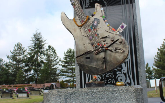 The grave of Jimi Hendrix at Greenwood Memorial Park in Renton. Photo by Bailey Jo Josie/Sound Publishing