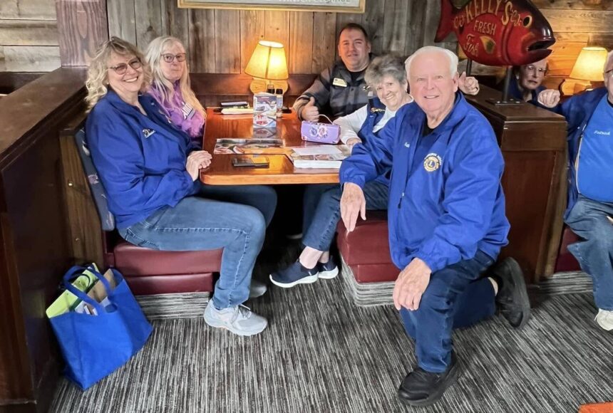 <p>The Auburn Noon Lions had a recent lunch visit at the Federal Way Lions held at Red Lobster. Courtesy photo</p>