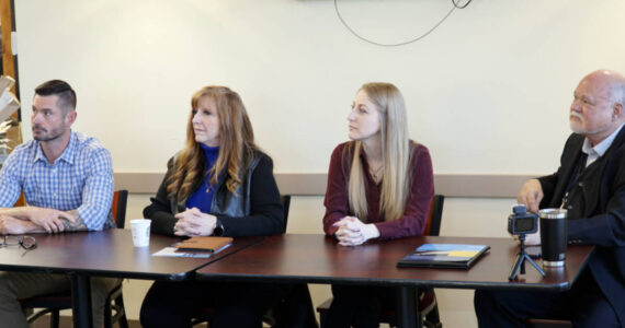 Panel speakers from the first Community Coffee Chat of 2024. Join Valley Cities on May 21 in Kent for the kickoff of their 2025 Coffee Chats series. Photo courtesy of Valley Cities.