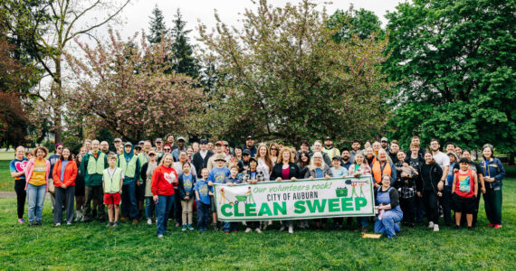 Photos courtesy of City of Auburn
Clean Sweep, Auburn’s annual celebration of Earth Day, took place April 26. Volunteer groups worked on general cleanup, landscaping, planting, weeding, litter pickup and other projects at various parks, trails and other public sites around Auburn.