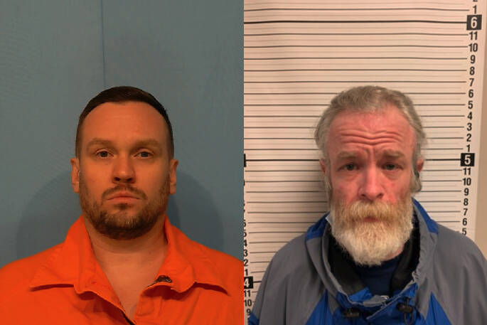 Left to right: Kelly Vernon Sanders and Travis Allen Savoy’s mugshots. Photos courtesy of Washington State Department of Corrections