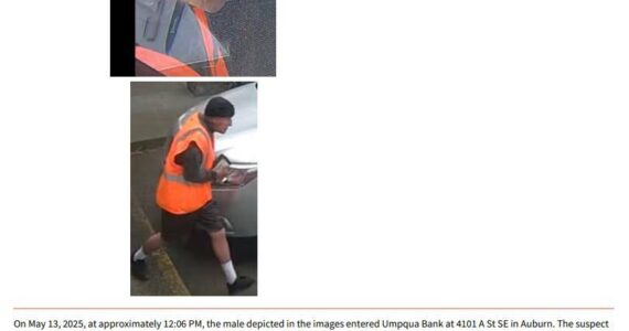 A flyer the Auburn Police Department sent out looking for the suspect in the case. Courtesy photo.