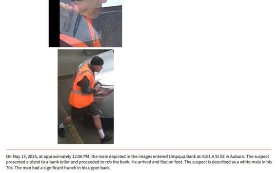 A flyer the Auburn Police Department sent out looking for the suspect in the case. Courtesy photo.