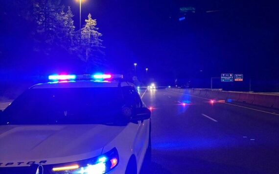 A photo near where WSP initially blocked off the road because of the crash. Courtesy photo.
