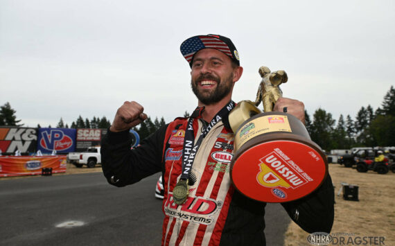 Kentwood High School alum Dallas Glenn. Image Courtesy of NHRA.