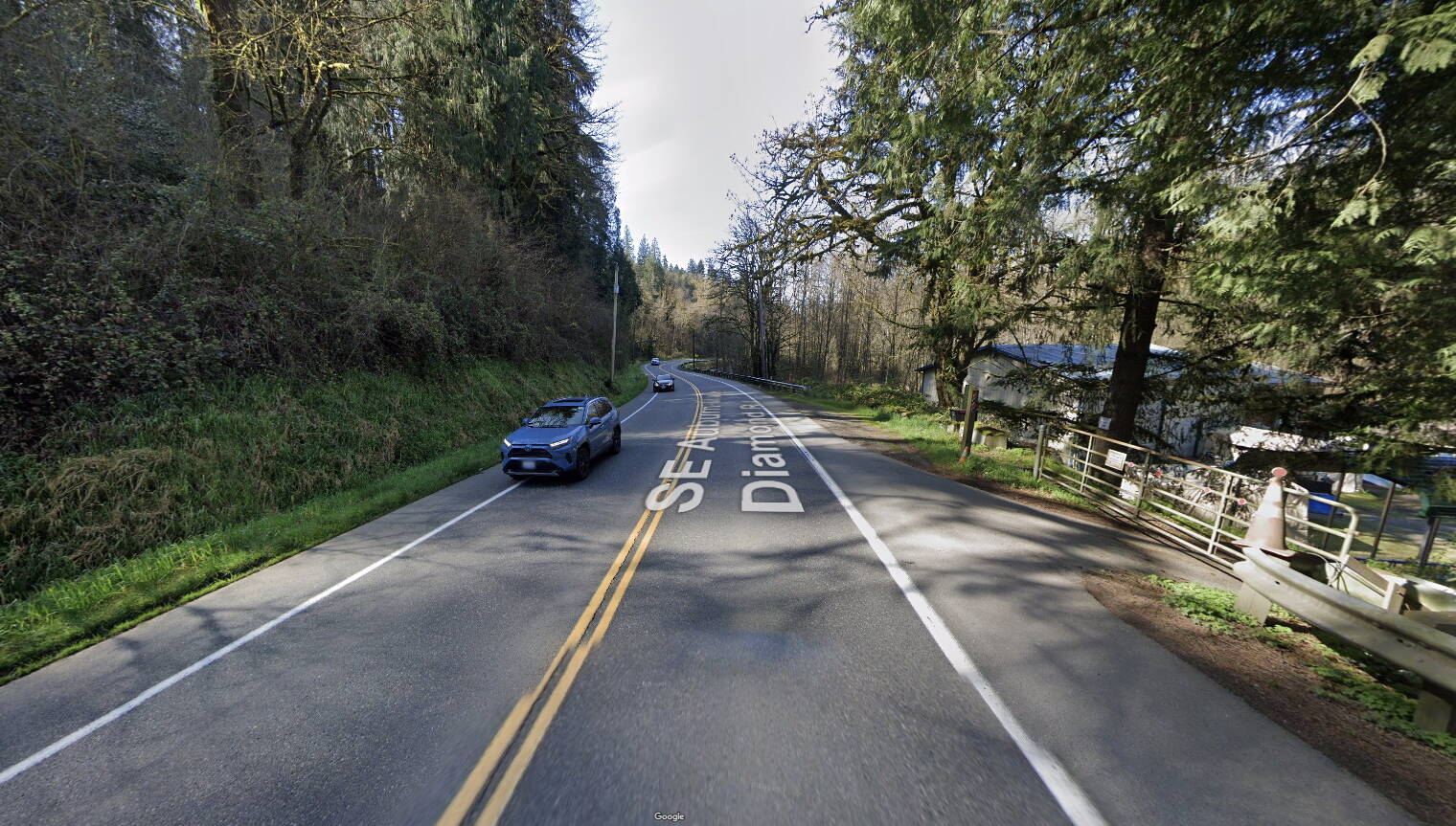 A Google Maps screenshot of where the crash approximately occurred.