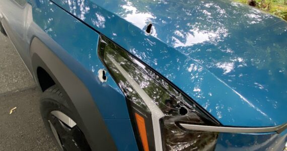 A photo of the alleged victim’s vehicle. Courtesy photo.