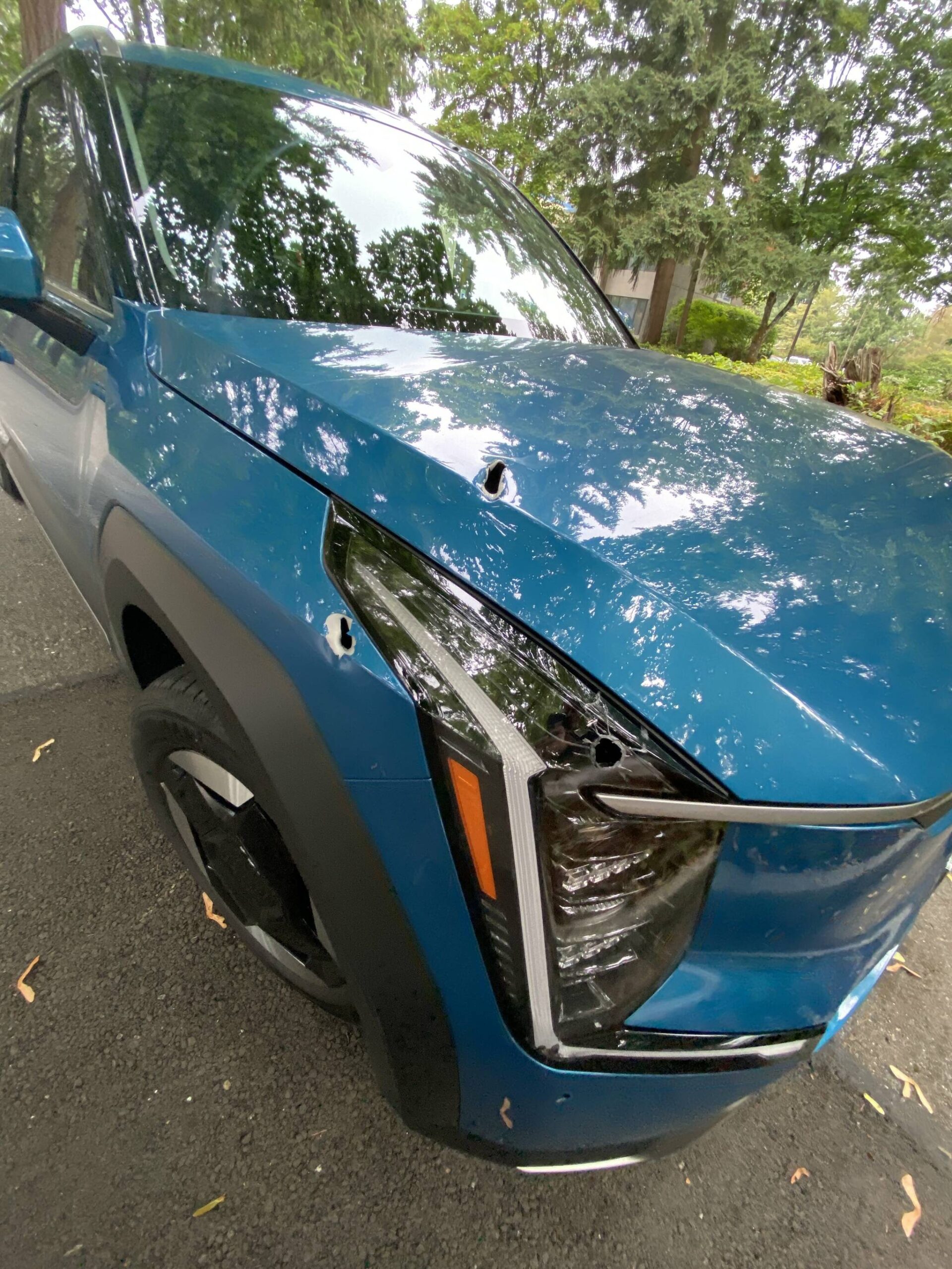 A photo of the alleged victims vehicle. Courtesy photo.