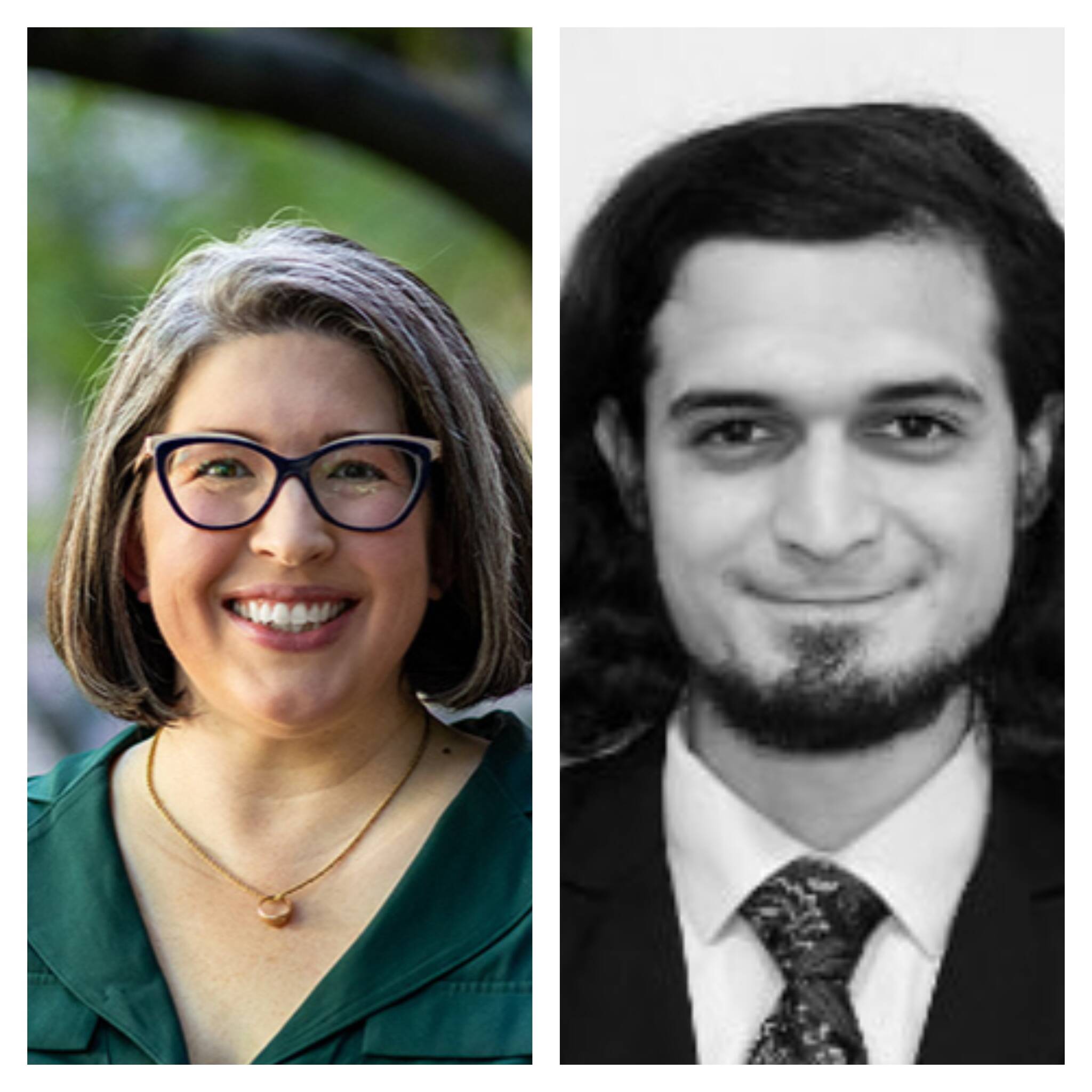 Pictured left to right: Kate Baldwin and Adib Altallal.