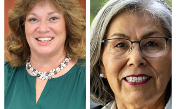 Left to right: Nancy Backus and Yolanda Trout.