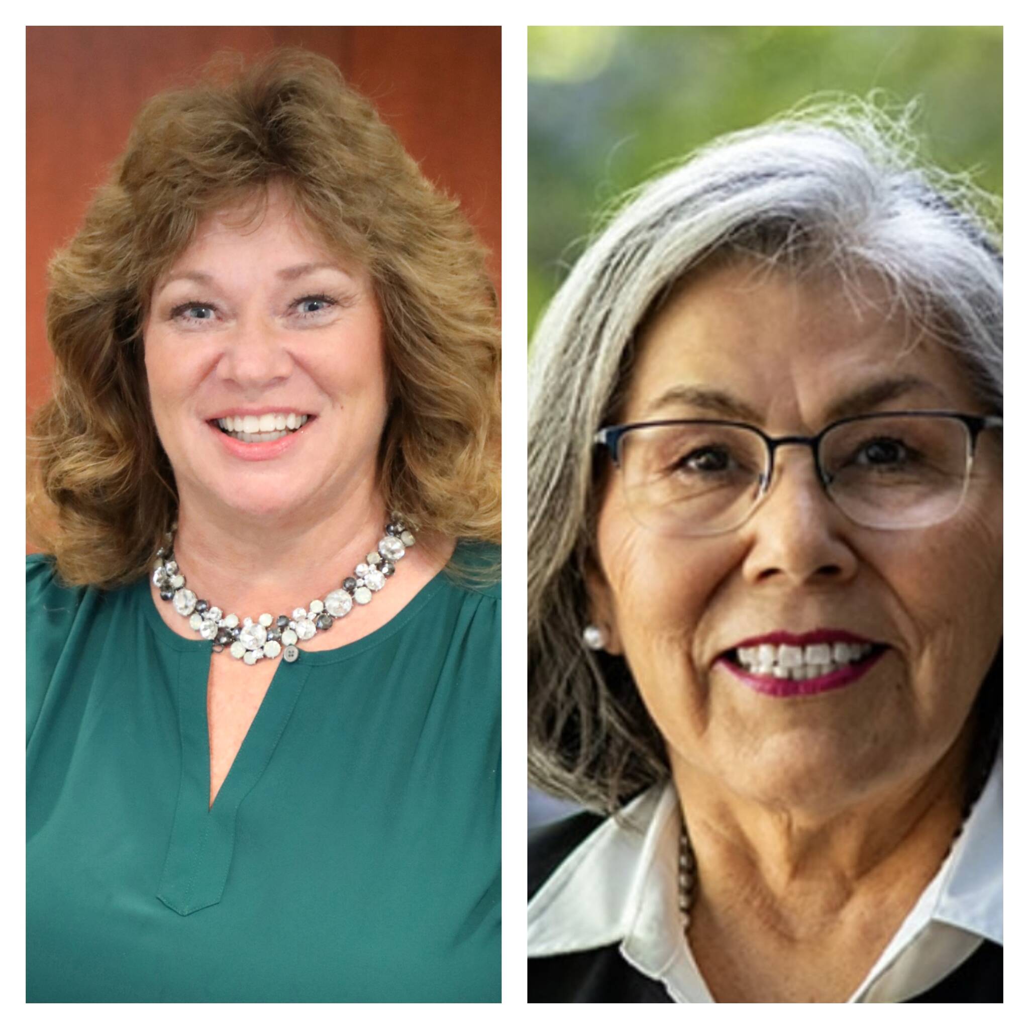 Left to right: Nancy Backus and Yolanda Trout.