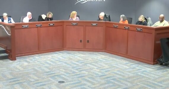 Screenshot from a recent Auburn City Council meeting.