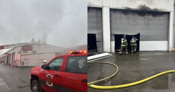 The fire in the 12499 block of W. Main Street. Courtesy photos.