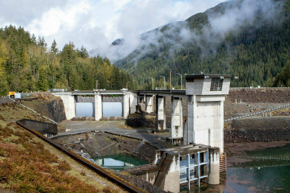 Howard Hanson Dam along the upper Green River that helps control flooding in Kent, Auburn, Renton and Tukwila. FILE PHOTO, Army Corps