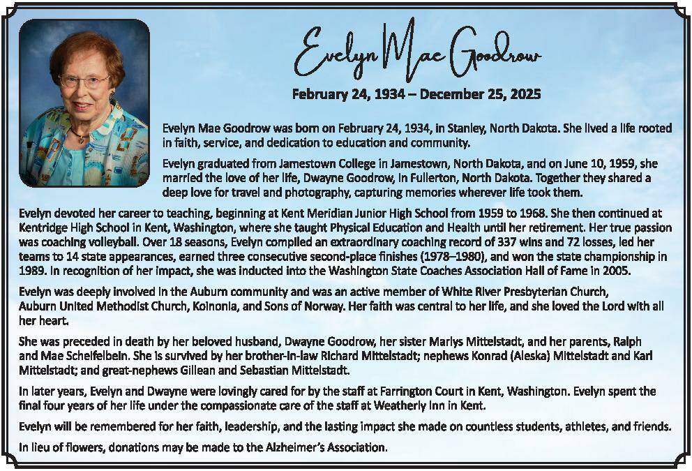 Evelyn Goodrow | Obituary