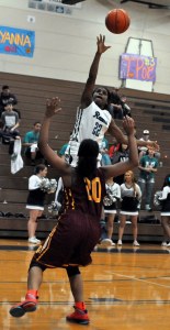 McKenzi Williams elevates for two against Mt. Tahoma.