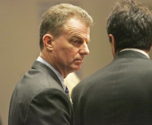 Scott Spies talks to his attorney