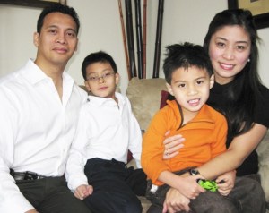 The Verzosa family – from left