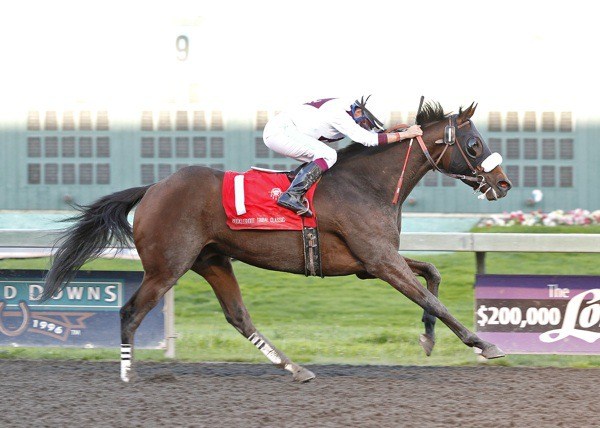 E Z Kitty continued her brilliant season with an easy victory under Anne Sanguinetti in the $50