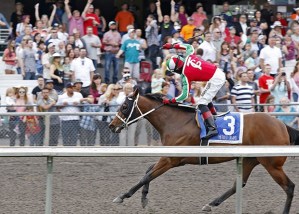 Kikisoblu and jockey Rocco Bowen score a $19 upset in the $50