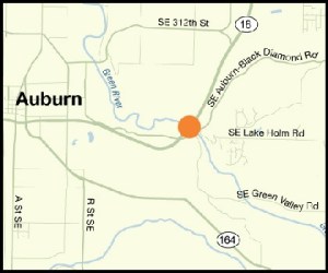 The SR 18 Green River (Neeley) Bridge is located just east of Auburn. Contractor crews will clean and repaint the eastbound bridge during summer 2015. This maintenance work will preserve the integrity of the bridge structure and protect it from rust and corrosion.