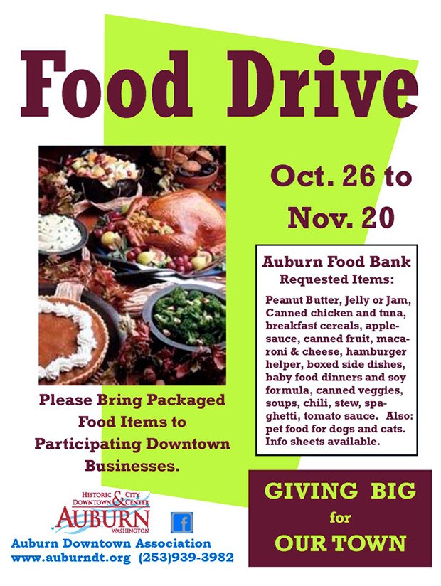 The ADA's annual food drive begins next week.
