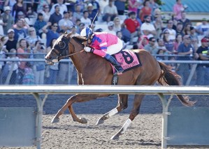 Dr. Mark Dedomenico's Prime Engine wins the 2015 Emerald Downs Derby at Emerald Downs.