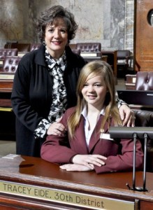 Auburn's Olga Pilipchuk recently spent time as a page for Sen. Tracey Eide