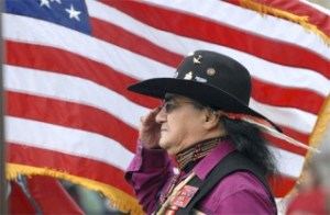 Bob Sison a Navy veteran and chaplain for the Inter-Tribal Warrior Society