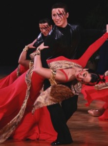 Pacific Ballroom Dance's national-caliber performers will be on stage at the Auburn Performing Arts Center for three spring concert shows May 29-30. Pictured are Jordon Evans