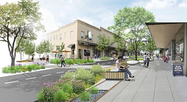 New designs have been proposed to enhance the look and function of the Main Street corridor.