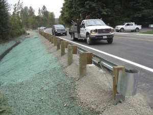 Crews reconstructed a worn and unstable section of the West Valley Highway in Auburn. Crews restored the well-used highway