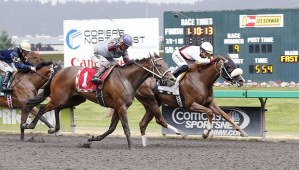 My Heart Goes On and jockey Juan Gutierrez prevailed in last year's $50