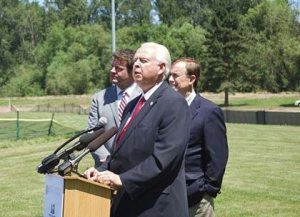 From left: King County Flood Control District Chair Reagan Dunn
