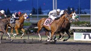 Coach Royal (8) and jockey Francisco Duran prevail in the $12