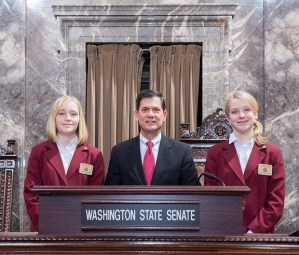 Sen. Mark Miloscia with Sophia Joosten