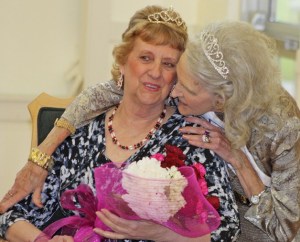 Passing the honor: Vickie Vallier