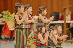 High Land Vietnamese dancers perform during the third annual Vietnam War Veterans Appreciation Dinner.
