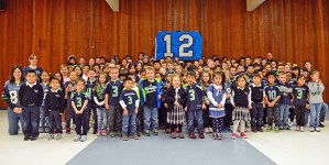 Holy Family's mighty 12s show their spirit on Blue Friday.