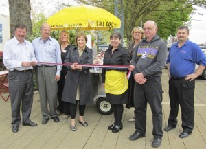 Civic and business people joined proprietor Lisa Harmon