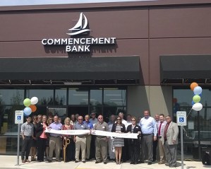 The Auburn Area Chamber of Commerce and community leaders joined the team from Commencement Bank for an open house and ribbon-cutting ceremony.