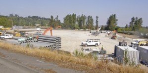 Hospital Central Services Association started work this week on its laundry plant on M Street Northwest west of the Emerald Downs Racetrack.