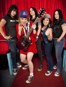 Hell’s Bells – an all-female AC/DC tribute band – performs at the Auburn Avenue Theater on Sept. 19
