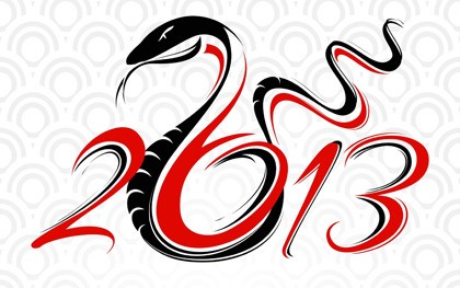 2013 is the year of the black Snake begins on Feb. 10 shortly after the New moon in Aquarius