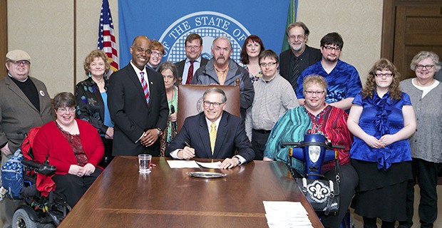 Gov. Jay Inslee signs Second Substitute House Bill No. 2616 on March 31