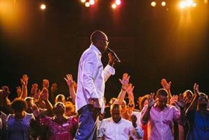 Lead Pastor Gordon Banks speaks to attendees at last year’s conference.