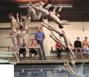 Vitaliy Borodulin in action at the Auburn Pool.