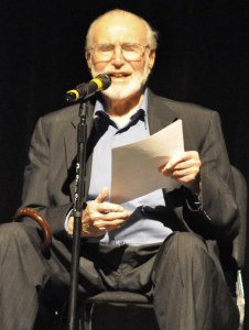 Maurice Whale performs a reading during a Uniquely Auburn event. Whale